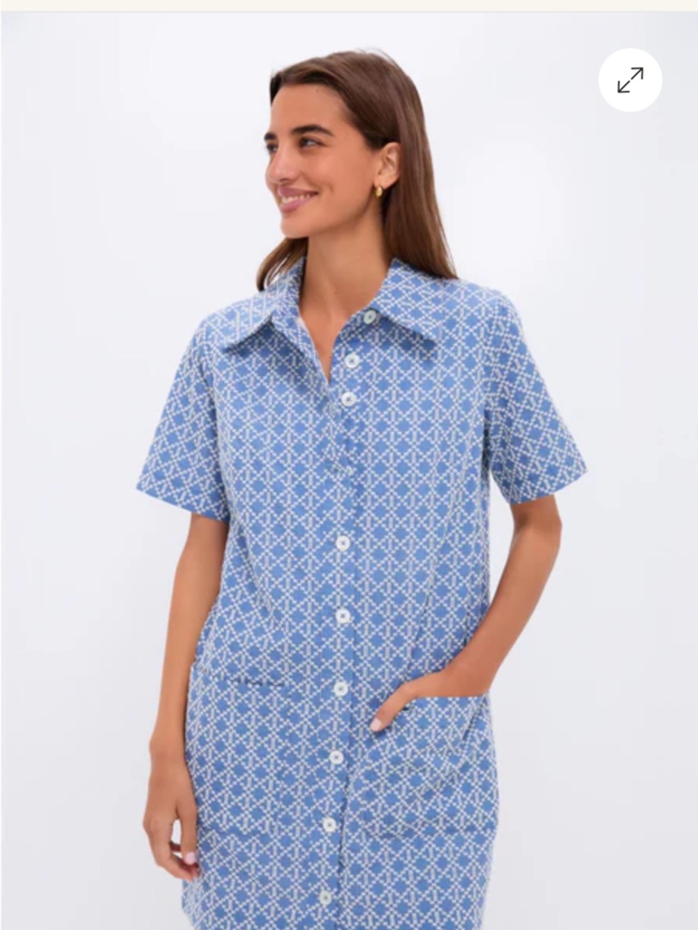 Tuckernuck Pomander Place Denim Embroidered Lacie Dress